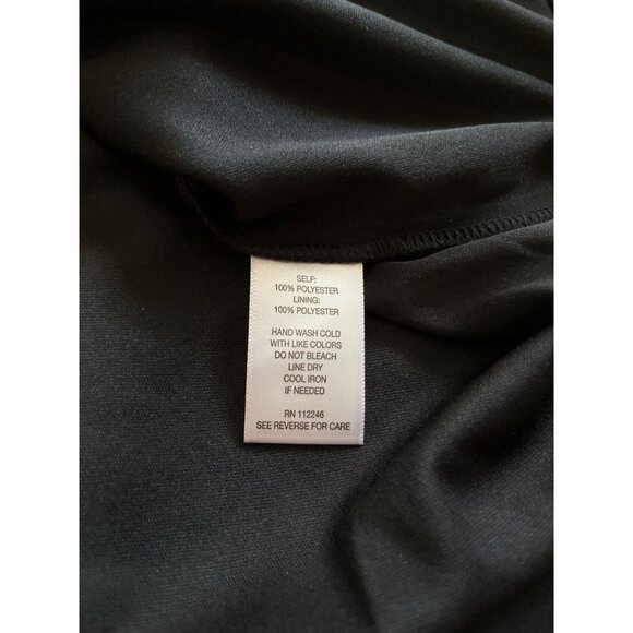 Sami & Jo black embroidered front long open sleeved dress size 2X - Picture 6 of 11